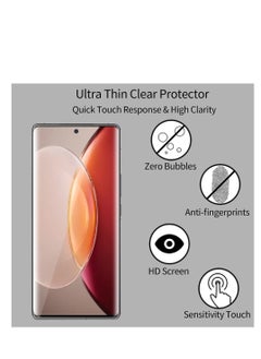 RINCO 2Packs Soft TPU Screen Protector Compatible with Vivo V30/V30 Pro/V29/V29 Pro/V27/V27 Pro 5G, Flexible TPU Film ,Anti-fingerprint Bubble-free HD Clear Protective Film  - Image 4
