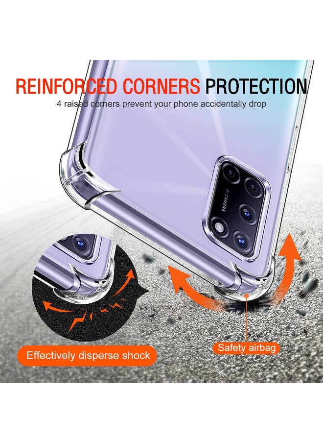 Shockproof Transparent Case Compatible with Oppo A52 - A72 - A92
