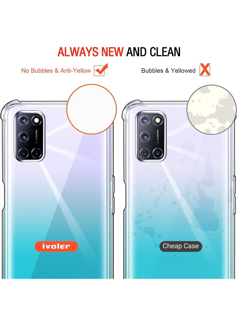 Shockproof Transparent Case Compatible with Oppo A52 - A72 - A92