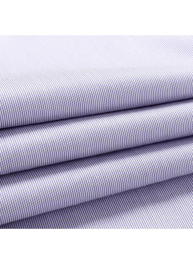 Youngor Men's Dp Wrinkle-free Autumn Long-sleeve Shirt, Business Casual Pure Cotton Striped Shirt, 100163 - Image 4