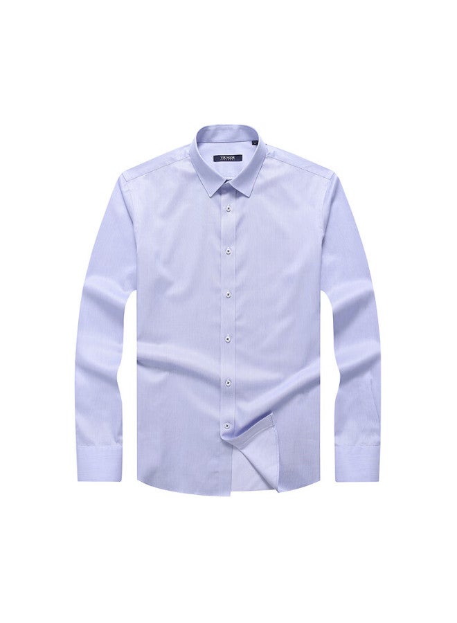 Youngor Men's Dp Wrinkle-free Autumn Long-sleeve Shirt, Business Casual Pure Cotton Striped Shirt, 100163 - Image 3