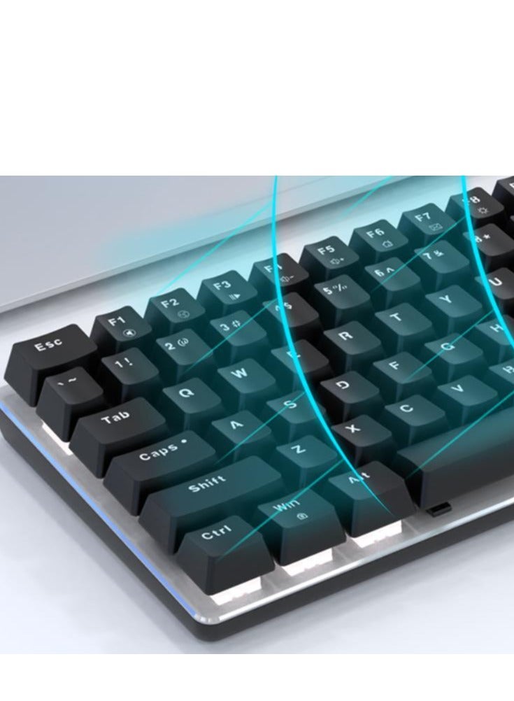 82 Keys - Mechanical Keyboard Desktop - Custom Lighting - Full Key No Punch - Wired Keyboard - Gaming Keyboard - RGB Black Axis - Image 2