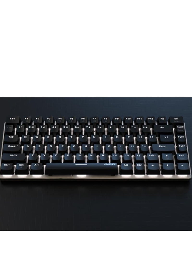 82 Keys - Mechanical Keyboard Desktop - Custom Lighting - Full Key No Punch - Wired Keyboard - Gaming Keyboard - RGB Black Axis - Image 3