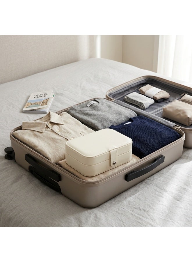 Portable Travel Jewelry Organizer Box - Compact Storage Case for Rings, Earrings & Necklaces - Image 4