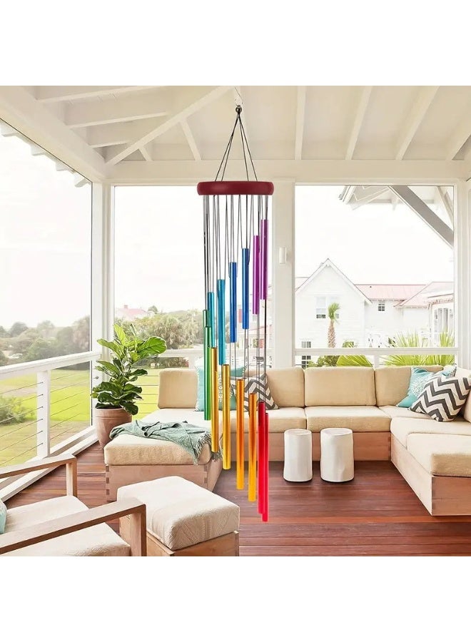12-Tube Classic Aluminum Tube Wind Chime Wall Decoration Wind Chime - Image 3