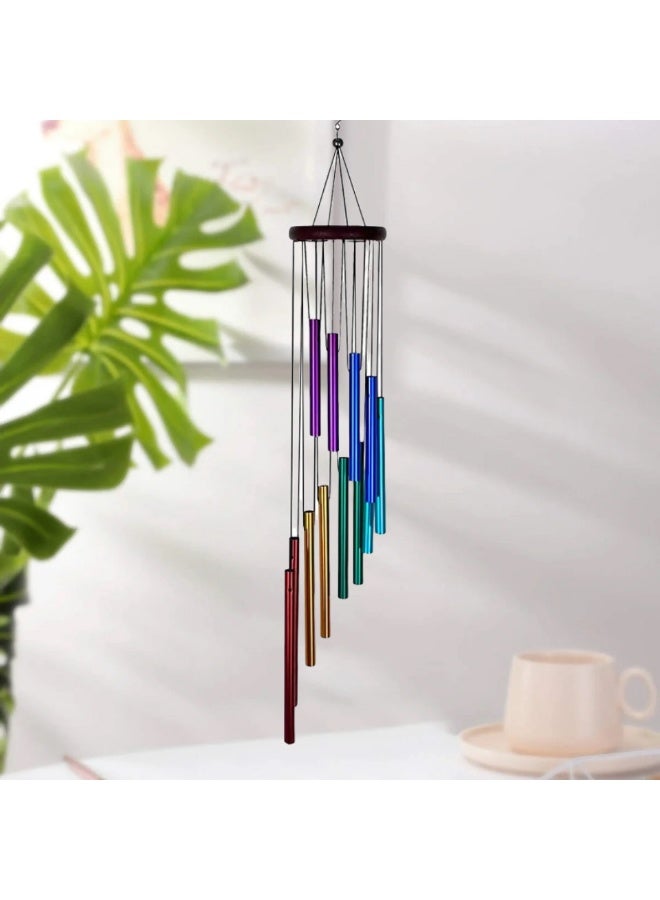 12-Tube Classic Aluminum Tube Wind Chime Wall Decoration Wind Chime - Image 1