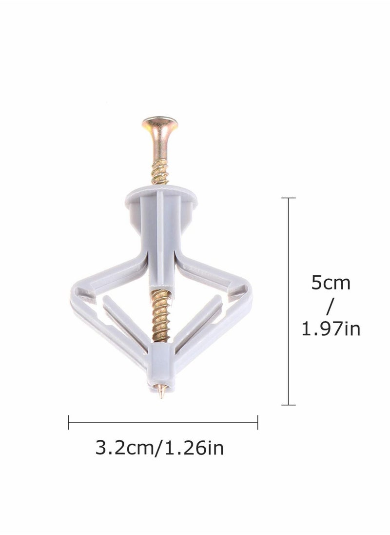 Y&D - Drywall Anchors Kit Hollow Wall Self Tapping Sheetrock Plasterboard Fixings Fixing Screws - Image 1