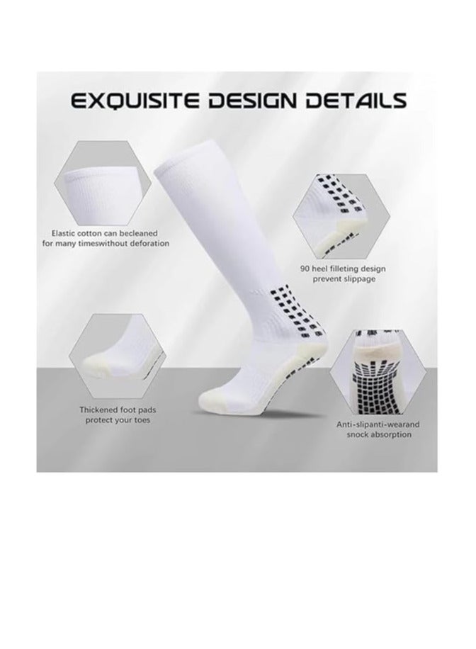 Spall Unisex Knee High Soccer Socks, Adult Athletic Grip Football Team Socks - Image 2