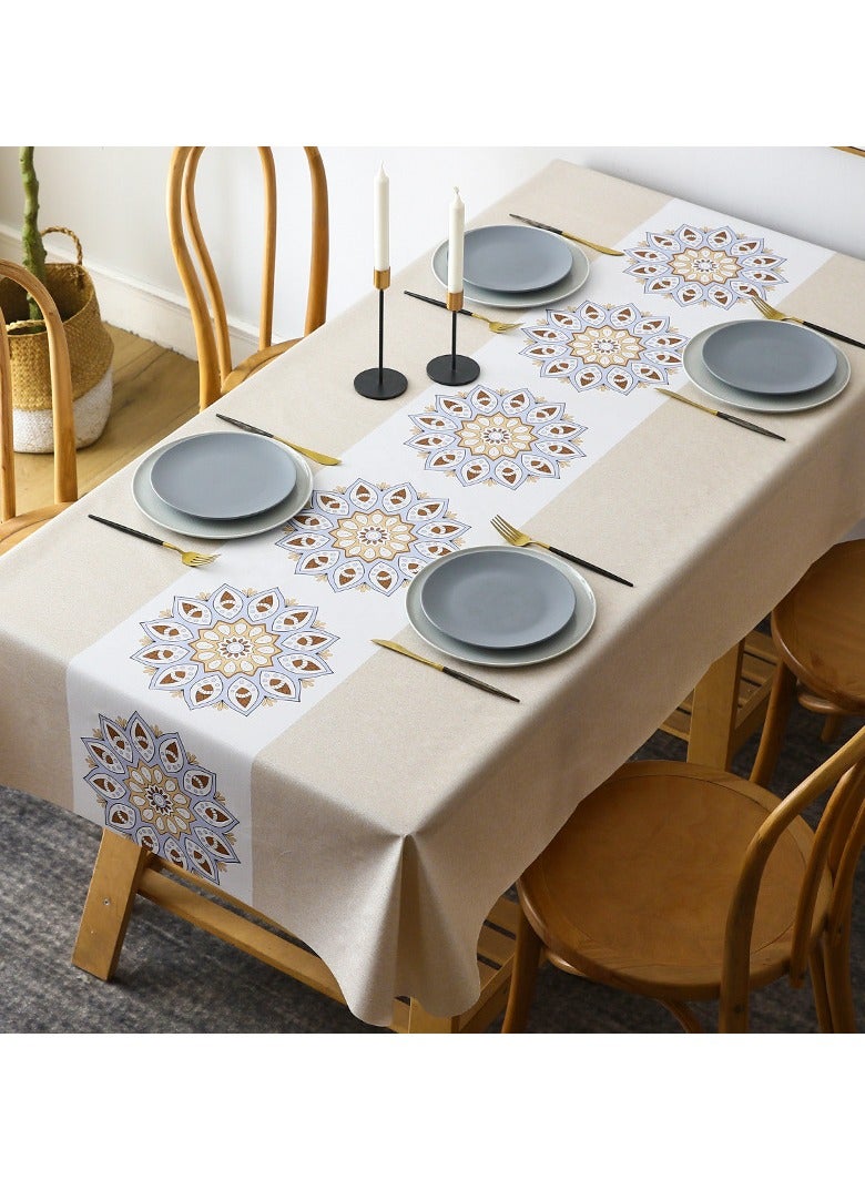 EBMINI New PVC Waterproof Dining Table Cloth 
