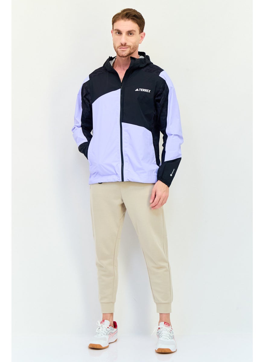 Adidas Men Sportswear Fit Long Sleeves Outdoor Jacket, Multicolor  - Image 4