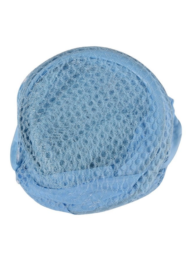 Kuber Industries Pack of 2 Unwashed Clothes Storage Basket | Foldable Laundry Basket for Clothes | Mesh Laundry Bag | Collapsible & Portable | 20 LTR | Blue - Image 5