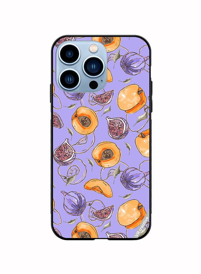 VR CREATIVE Protective Case Cover For Apple iPhone 14 Pro Max Louryxappricot Design Multicolour - Image 1