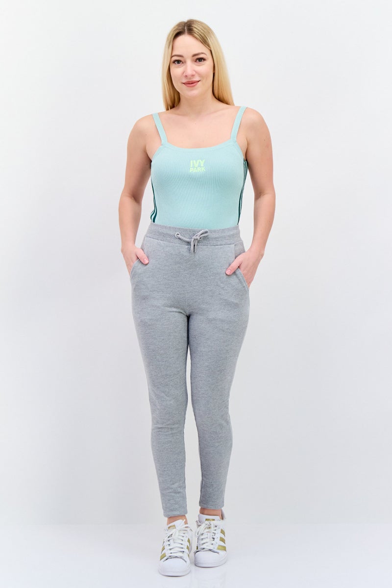 adidas Originals Adidas Originals x Ivy Park Women Embroidered Logo Sleeveless Bodysuit, Green - Image 4