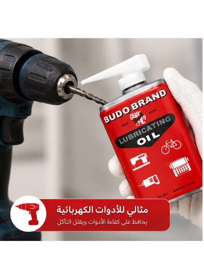 زيت تزييت وتشحيم الأصلي متعدد الاستخدامات للمكائن والدراجات عبوة معدنية مع مضخة ضغط علوية لتقليل الاحتكاك وحماية المعادن من الصدأ والتاكل منزلي - Image 4
