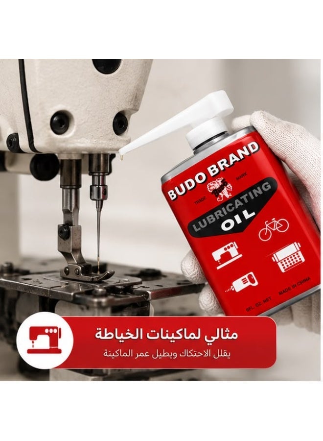 زيت تزييت وتشحيم الأصلي متعدد الاستخدامات للمكائن والدراجات عبوة معدنية مع مضخة ضغط علوية لتقليل الاحتكاك وحماية المعادن من الصدأ والتاكل منزلي - Image 3