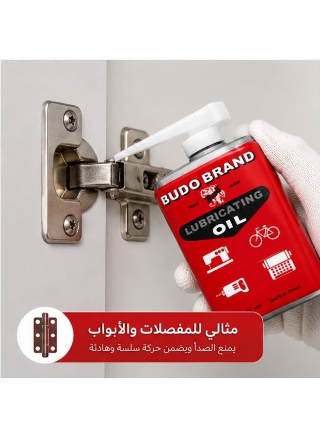 زيت تزييت وتشحيم الأصلي متعدد الاستخدامات للمكائن والدراجات عبوة معدنية مع مضخة ضغط علوية لتقليل الاحتكاك وحماية المعادن من الصدأ والتاكل منزلي - Image 2