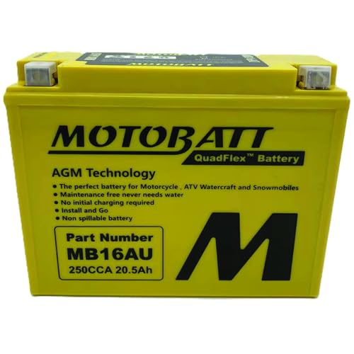 Motobatt DB Electrical MB16AU Battery Compatible With/Replacement For Motobatt Battery 20.5Ah, Ducati, Yamaha Motorcycle Large - Image 4