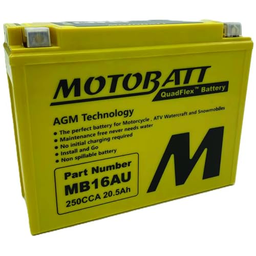 Motobatt DB Electrical MB16AU Battery Compatible With/Replacement For Motobatt Battery 20.5Ah, Ducati, Yamaha Motorcycle Large - Image 3