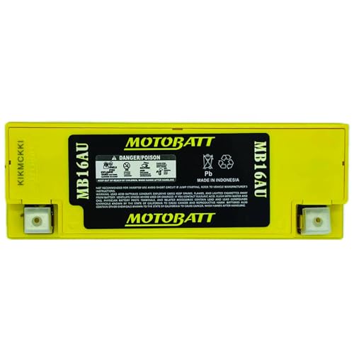 Motobatt DB Electrical MB16AU Battery Compatible With/Replacement For Motobatt Battery 20.5Ah, Ducati, Yamaha Motorcycle Large - Image 2