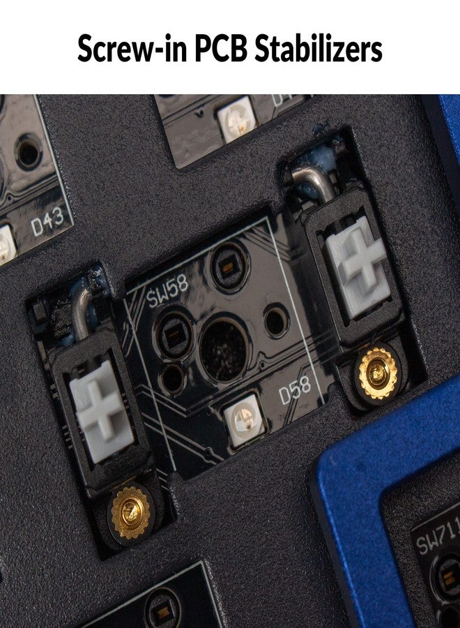Keychron Q5 96% Layout Hot-Swappable Wired Custom Mechanical Keyboard Knob Barebone Version, QMK/VIA Programmable Macro, Full Aluminum, RGB Backlight, Double Gasket DIY Kit for Linux Mac Windows-Blue - Image 5