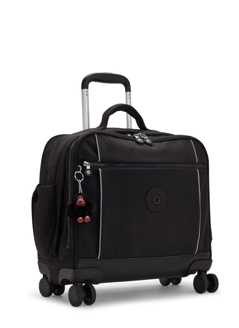 kipling Kipling New Storia Kids' 4-Wheeled School Trolley Bag with 15.6 inch Laptop Compartment True Black  - Image 5