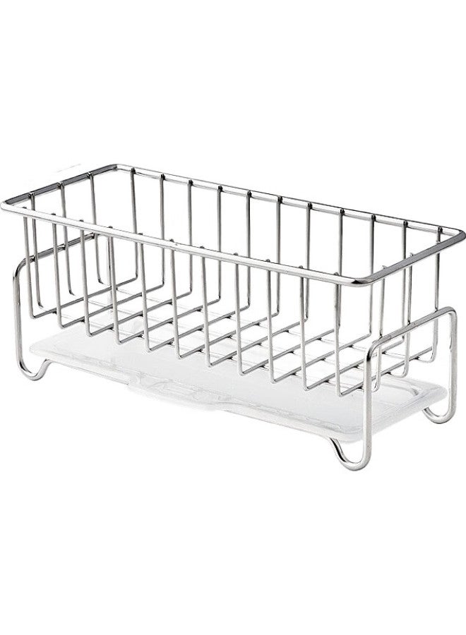 Newair 304 Stainless Steel Dish Soap And Sponge Drainer Rack, Sink Small Basket, Sponge Drainer, Kitchen Window Sill Storage Rack - Image 1
