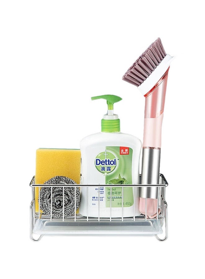 Newair 304 Stainless Steel Dish Soap And Sponge Drainer Rack, Sink Small Basket, Sponge Drainer, Kitchen Window Sill Storage Rack - Image 3