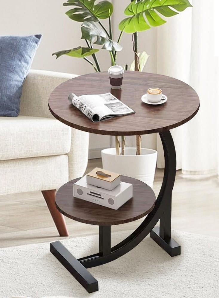 DubaiGallery Small coffee table light luxury side a few small apartment living room sofa mini coffee table balcony bedroom bed place table corner - Image 2