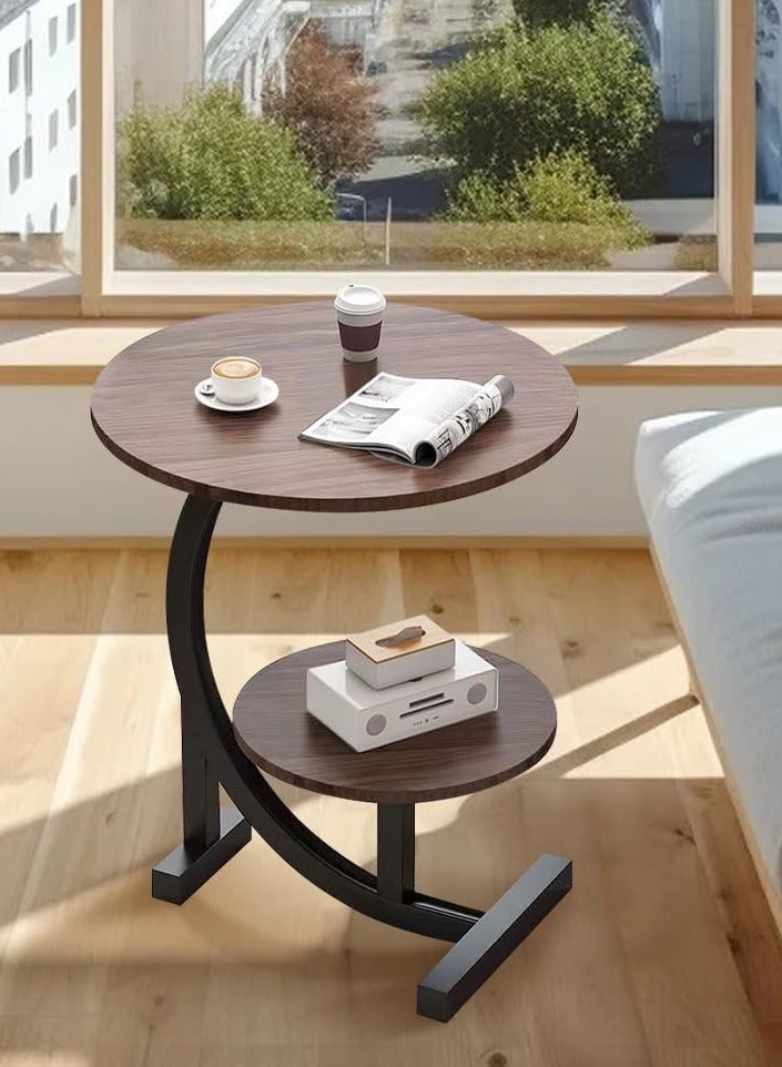 DubaiGallery Small coffee table light luxury side a few small apartment living room sofa mini coffee table balcony bedroom bed place table corner - Image 3