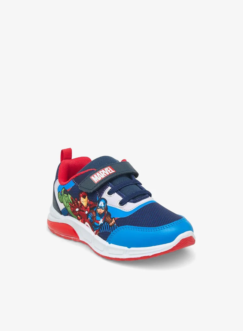 مارفل Boys Hook & Loop Ankle Sneakers