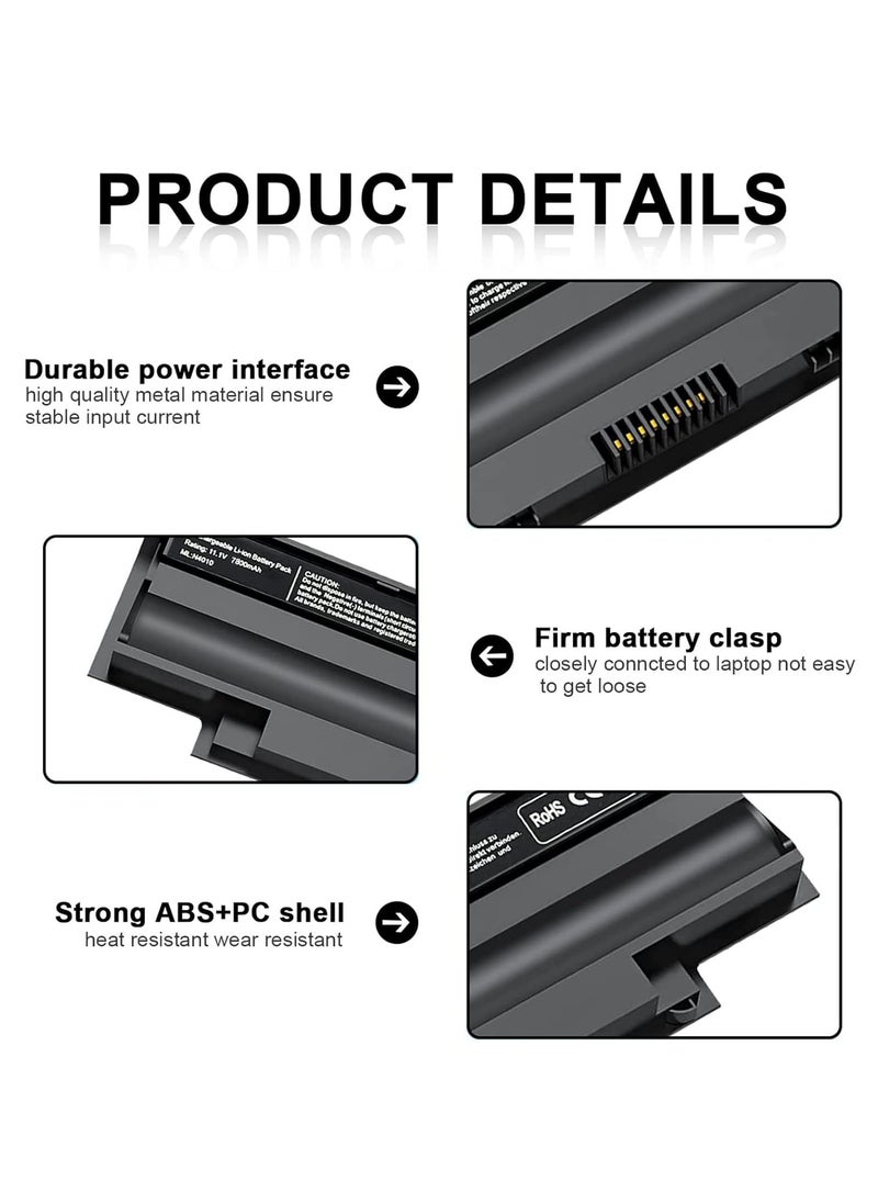 Generic J1KND 4T7JN Laptop Battery Compatible with Dell Inspiron 3420 3520 13r 14r 15r 17r N3010 N4010 N4050 N4110 N5110 N5010 M5110 M5010 M410 501.ES Series (11.1V 7800mAh)  - Image 2
