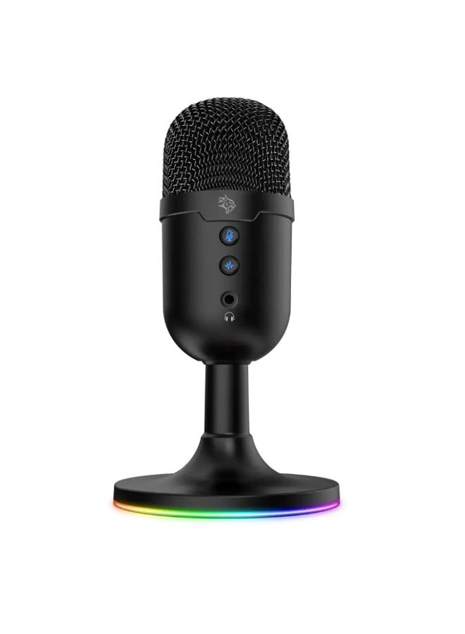 Porodo Gaming Omni-Directional USB Microphone - Black - Image 1