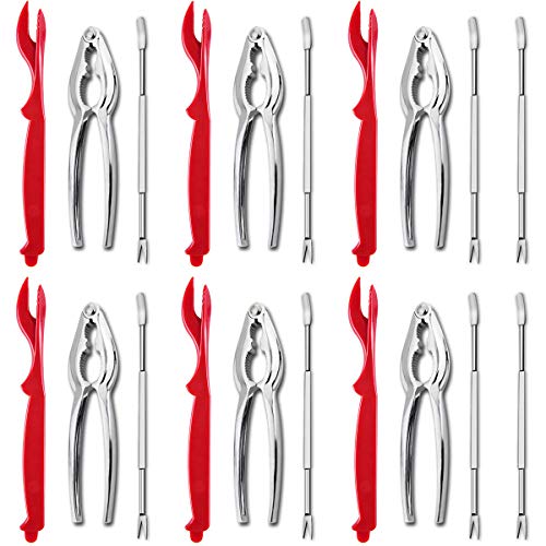 Artcome Artcome 20 pcs Seafood Tools Set Including 8 Forks 6 Crab Crackers and 6 Lobster Shellers Nut Cracker Set 