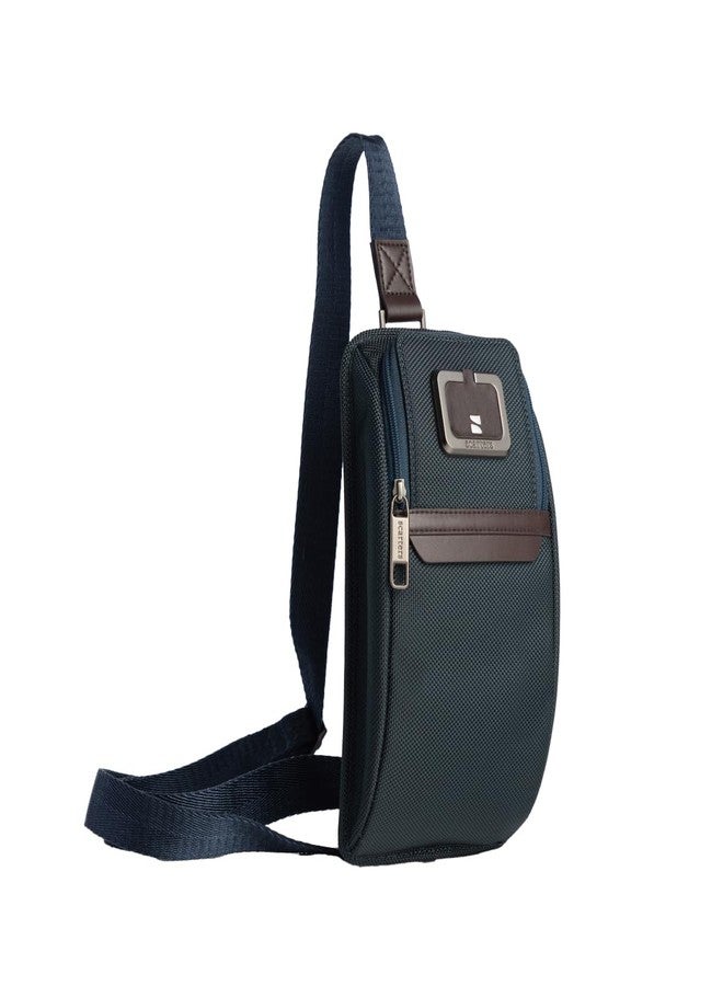 scarters Travel Crossbody | Sling Bag for Passport | Travel Sling Bag | Men’s Crossbody | (Navy Blue)