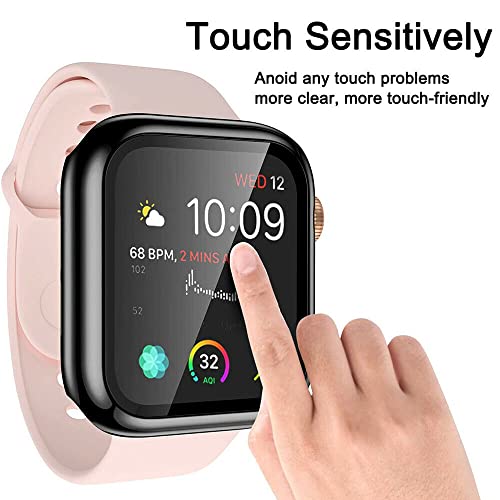 Wisely Electroplate Shine Protective Slim Bumper Tempered Glass Case Cover Compatible with OnePlus Watch 2, Luxury Black - Image 4