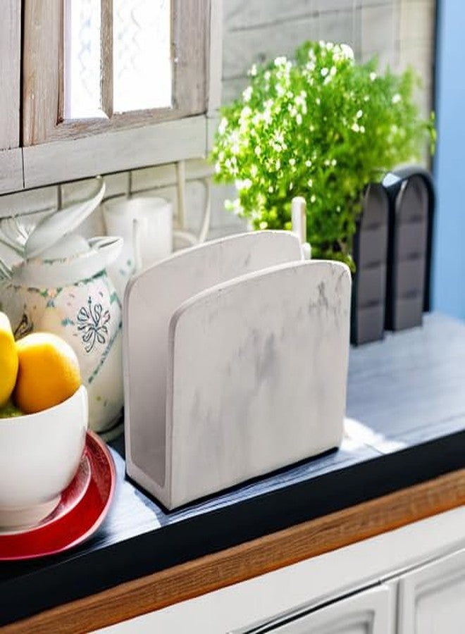 BINO Napkin Holder - Matte Marble Napkin Dispenser for Dinner Table | Black Kitchen Accessory - Image 2