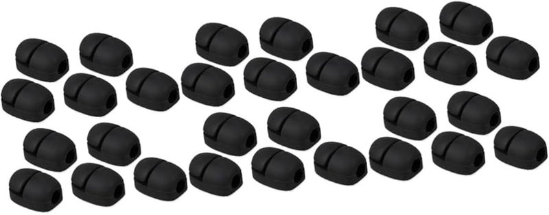 Jojofuny 30 قطعة مشابك كابلات سوداء منظف أسلاك مثبت قوي للجدار للسماعات شواحن كابلات USB - Image 2