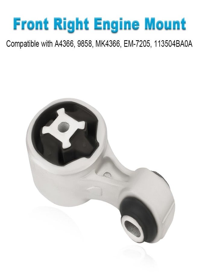 JDMON 1PCS Front Right Engine Mount Replacement for 2014-2020 Nissan Rogue 2.5L Compatible with A4366, MK4366, 113504BA0A - Image 2