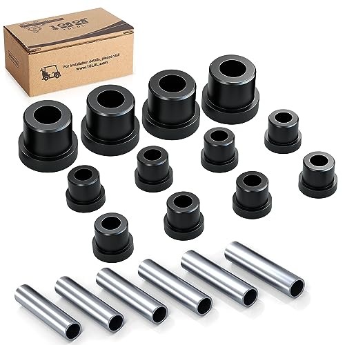 10L0L Golf Cart Rear Spring Bushing Kit for EZGO RXV 2008-up Electric and Gas, Includes 4 Large Bushings 620160, 8 Small Bushings 624030, 6 Steel Spacers 620161 - Image 1