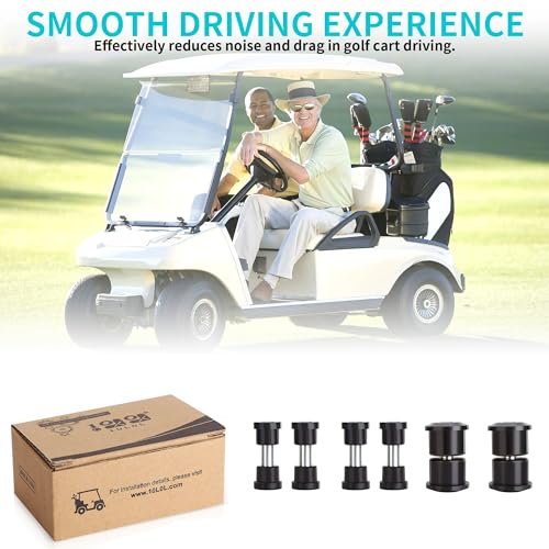 10L0L Golf Cart Rear Spring Bushing Kit for EZGO RXV 2008-up Electric and Gas, Includes 4 Large Bushings 620160, 8 Small Bushings 624030, 6 Steel Spacers 620161 - Image 3