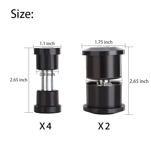 10L0L Golf Cart Rear Spring Bushing Kit for EZGO RXV 2008-up Electric and Gas, Includes 4 Large Bushings 620160, 8 Small Bushings 624030, 6 Steel Spacers 620161 - Image 4