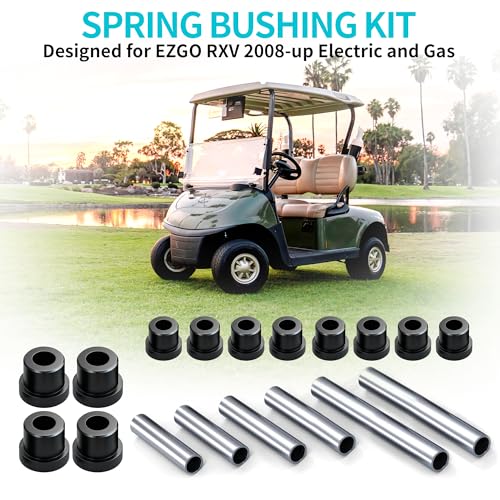10L0L Golf Cart Rear Spring Bushing Kit for EZGO RXV 2008-up Electric and Gas, Includes 4 Large Bushings 620160, 8 Small Bushings 624030, 6 Steel Spacers 620161 - Image 5