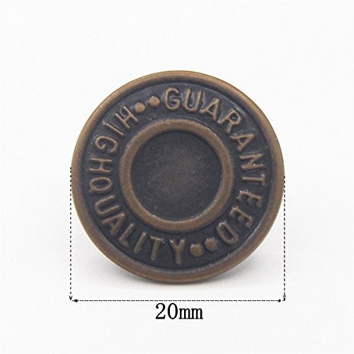 Enosea 20mm Replacement Jean Buttons 12 Sets Combo Copper Tack Buttons - Image 3