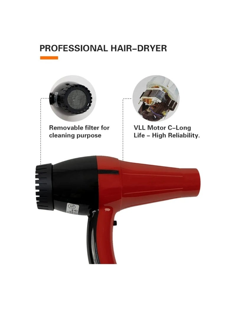 Professional Hair Dryer Formule 3800 Blow Dryer, Motor,4 Heat/Speed Settings + Cool Shot - Image 4