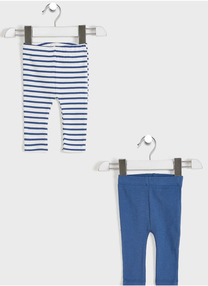 Cotton On - Infant 2 Pack Assorted Legging - Image 1