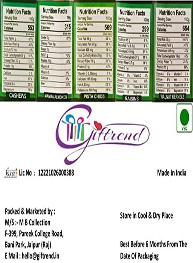 Giftrend Christmas Gift Hamper for Corporate | Dry Fruits and Chocolates Gift Hamper Basket for Employees | Colleague | Friends | Family - Image 5