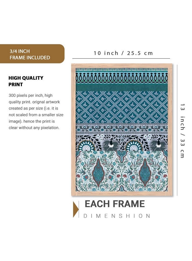 walllane Wood - Traditional Indian Madhubani/Pichwai Art Framed Painting For Living Room /Painting For Wall Decoration (10 Inch X 13 Inch) Set 6 Cate- 14 - Image 4