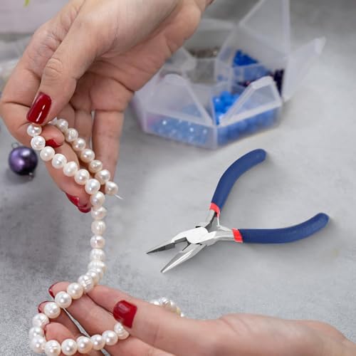 Aruicheng Needle Nose Pliers 5 Inch Jewelry Pliers Jewelery Making Tools Precision Pliers Small Needle Nose Pliers for Jewelry Repair, Wire Bending, Gripping - Image 5