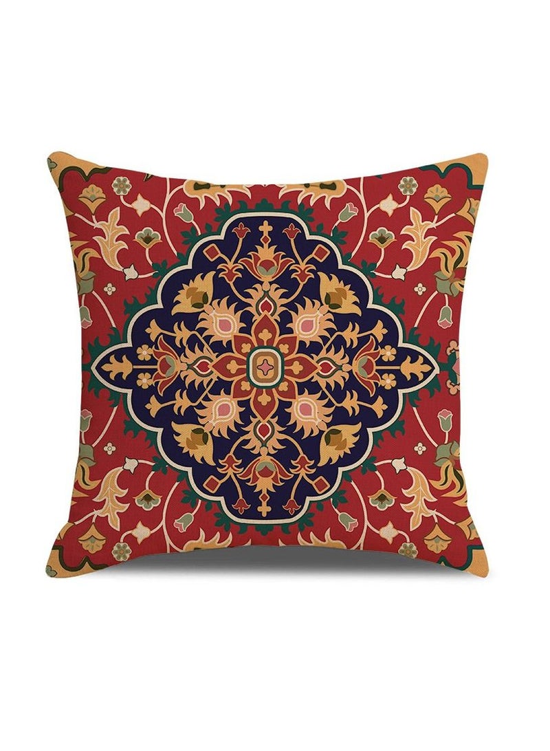 Bluejw غطاء وسادة أريكة غرفة المعيشة مكون من 4 قطع بأجواء احتفالية على الطراز الفارسي 18 × 18 بوصة - Image 2