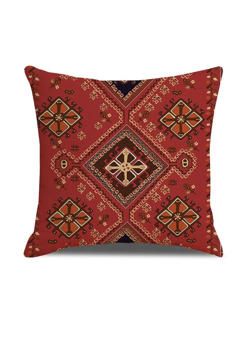 Bluejw غطاء وسادة أريكة غرفة المعيشة مكون من 4 قطع بأجواء احتفالية على الطراز الفارسي 18 × 18 بوصة - Image 3